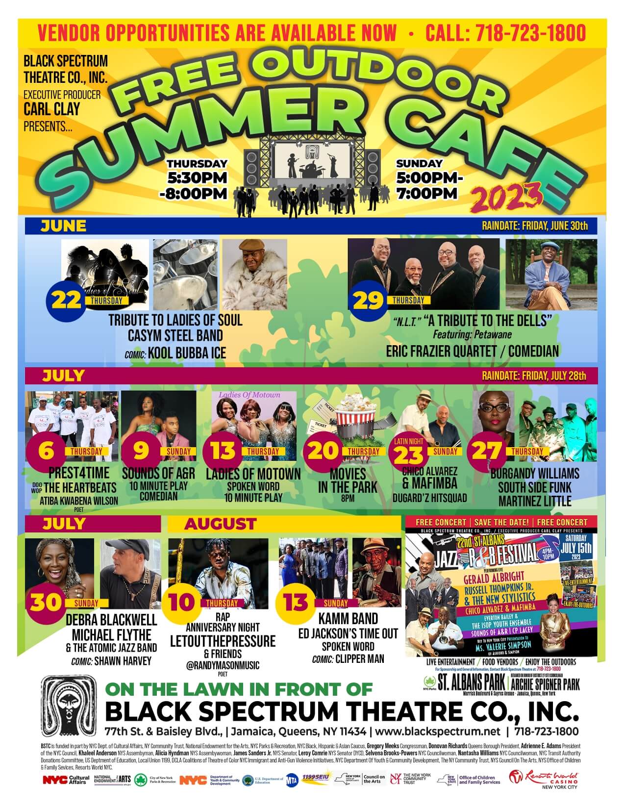 Free Outdoor Summer Cafe
